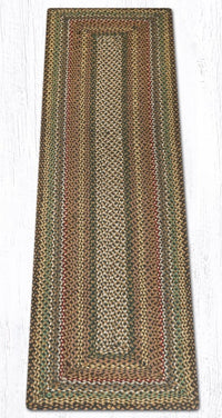 C-051 Fir & Ivory Oblong Braided Rug - Oblong - Ozark Cabin Décor, LLC