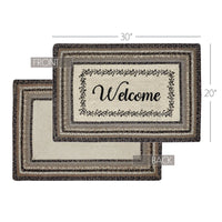 Floral Vine Jute Braided Rug - Ozark Cabin Décor, LLC