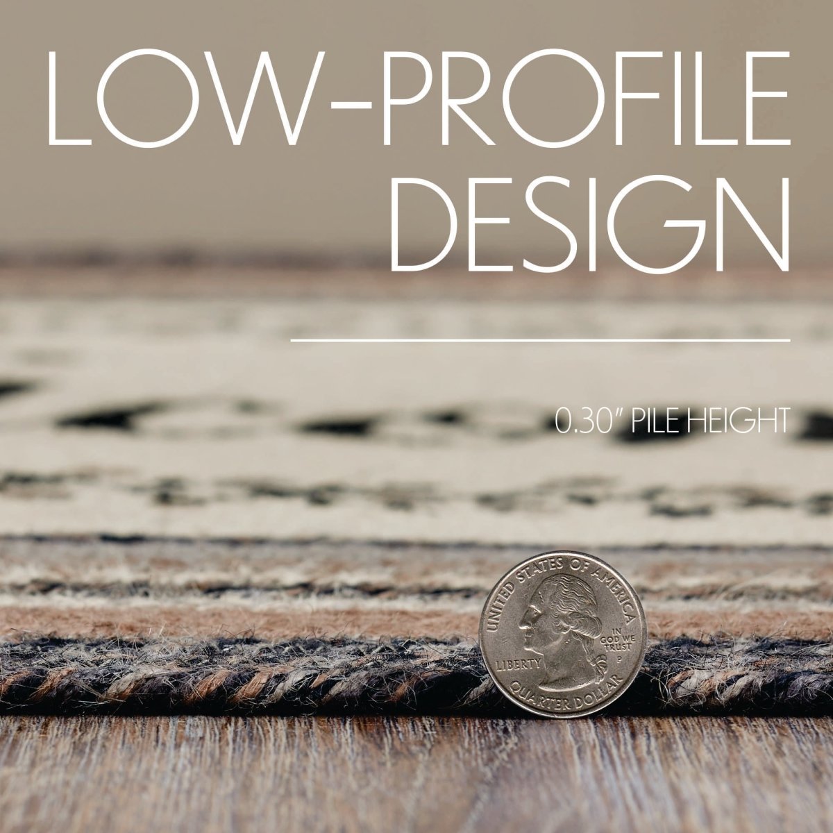 Floral Vine Jute Braided Rug - Ozark Cabin Décor, LLC