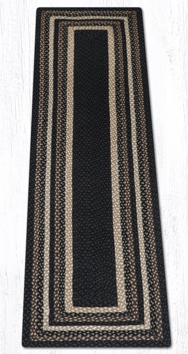 C-313 Mocha Frappuccino Braided Rug - Oblong - Ozark Cabin Décor, LLC