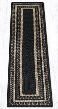 C-313 Mocha Frappuccino Braided Rug - Oblong - Ozark Cabin Décor, LLC