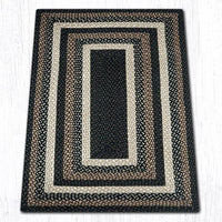 C-313 Mocha Frappuccino Braided Rug - Oblong - Ozark Cabin Décor, LLC