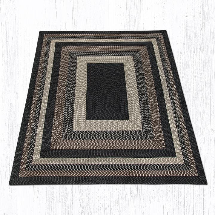 C-313 Mocha Frappuccino Braided Rug - Oblong - Ozark Cabin Décor, LLC