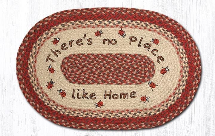 OP-012 There's No Place Like Home Oval Patch Rug - Ozark Cabin Décor, LLC