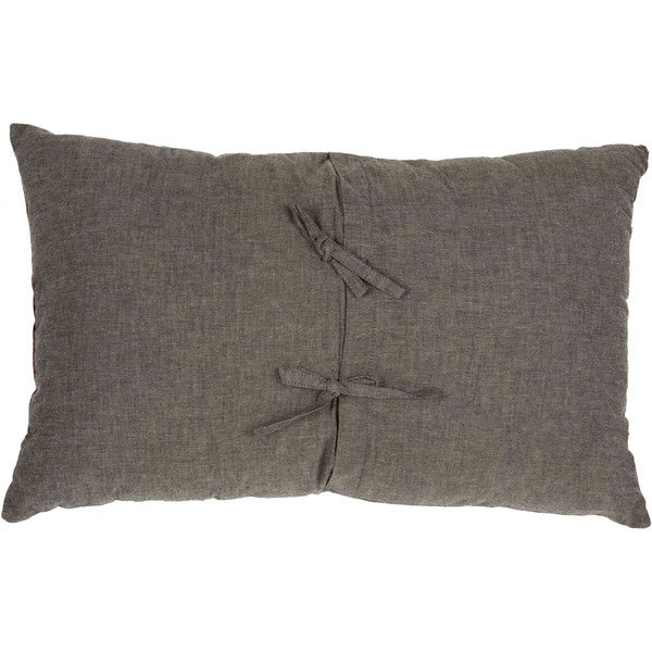 Cumberland Moose Applique Pillow Reverses to solid Pewter color - Ozark Cabin Décor, LLC