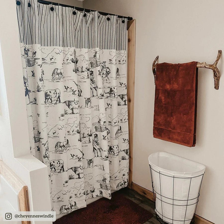 Ranch Life Shower Curtain - Ozark Cabin Décor, LLC