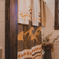 Running Remuda Shower Curtain - Ozark Cabin Décor, LLC