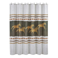 Running Remuda Shower Curtain - Ozark Cabin Décor, LLC