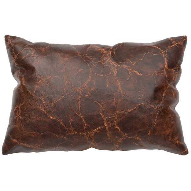 Timberlake Maple Embossed Leather Pillow Ozark Cabin Décor, LLC