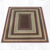 C-357 Burgundy/Gray/Cream Braided Rug - Oblong - Ozark Cabin Décor, LLC