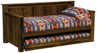 B10156 Fireside Lodge Barnwood Daybed With Trundle - Ozark Cabin Décor, LLC