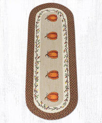 Harvest Pumpkin Oval Braided Rug - Ozark Cabin Décor, LLC