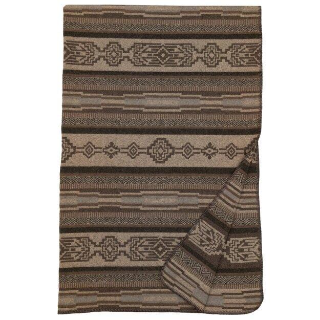 WD26690 60" x 72" Wooded River Soft, Warm, Italian Wool Blend Lodge Lux Reversible Throw