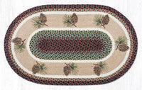 OP-081 Pinecone Braided Rug - Ozark Cabin Décor, LLC