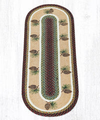 OP-081 Pinecone Braided Rug - Ozark Cabin Décor, LLC