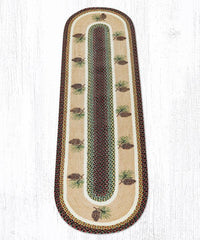 OP-081 Pinecone Braided Rug - Ozark Cabin Décor, LLC