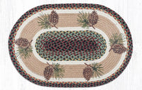 OP-081 Pinecone Braided Rug - Ozark Cabin Décor, LLC
