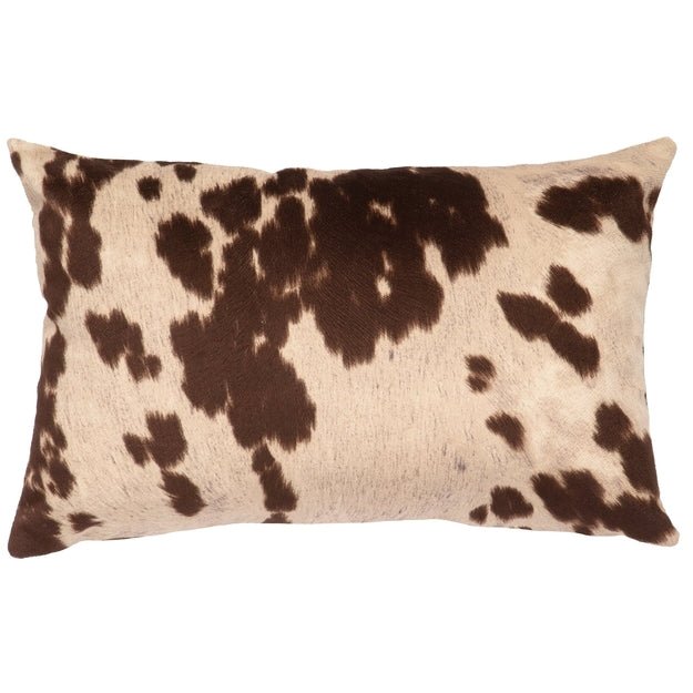 WD90111 Wooded River Udder Brown Faux HOH Pillow - Ozark Cabin Décor, LLC