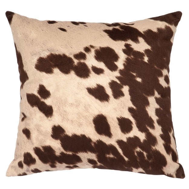WD90112 Wooded River Udder Brown Faux HOH Pillow - Ozark Cabin Décor, LLC