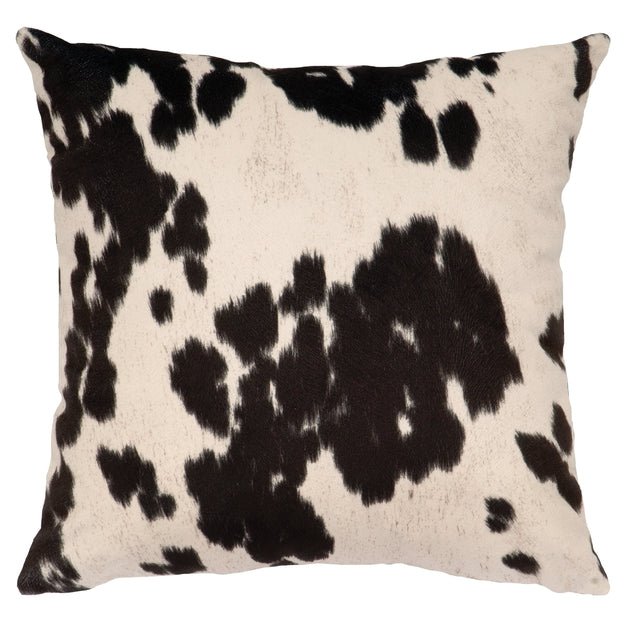 WD90122 Wooded River Udder Domino Faux HOH Pillow - Ozark Cabin Décor, LLC