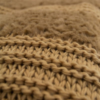 Plush Knit Throw - Camel - Ozark Cabin Décor, LLC