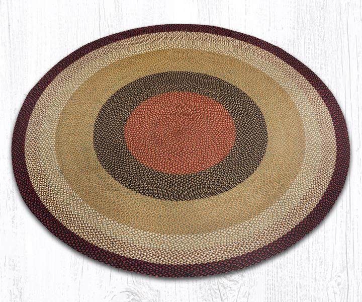 Braided Jute Round Area Rugs - Ozark Cabin Décor, LLC