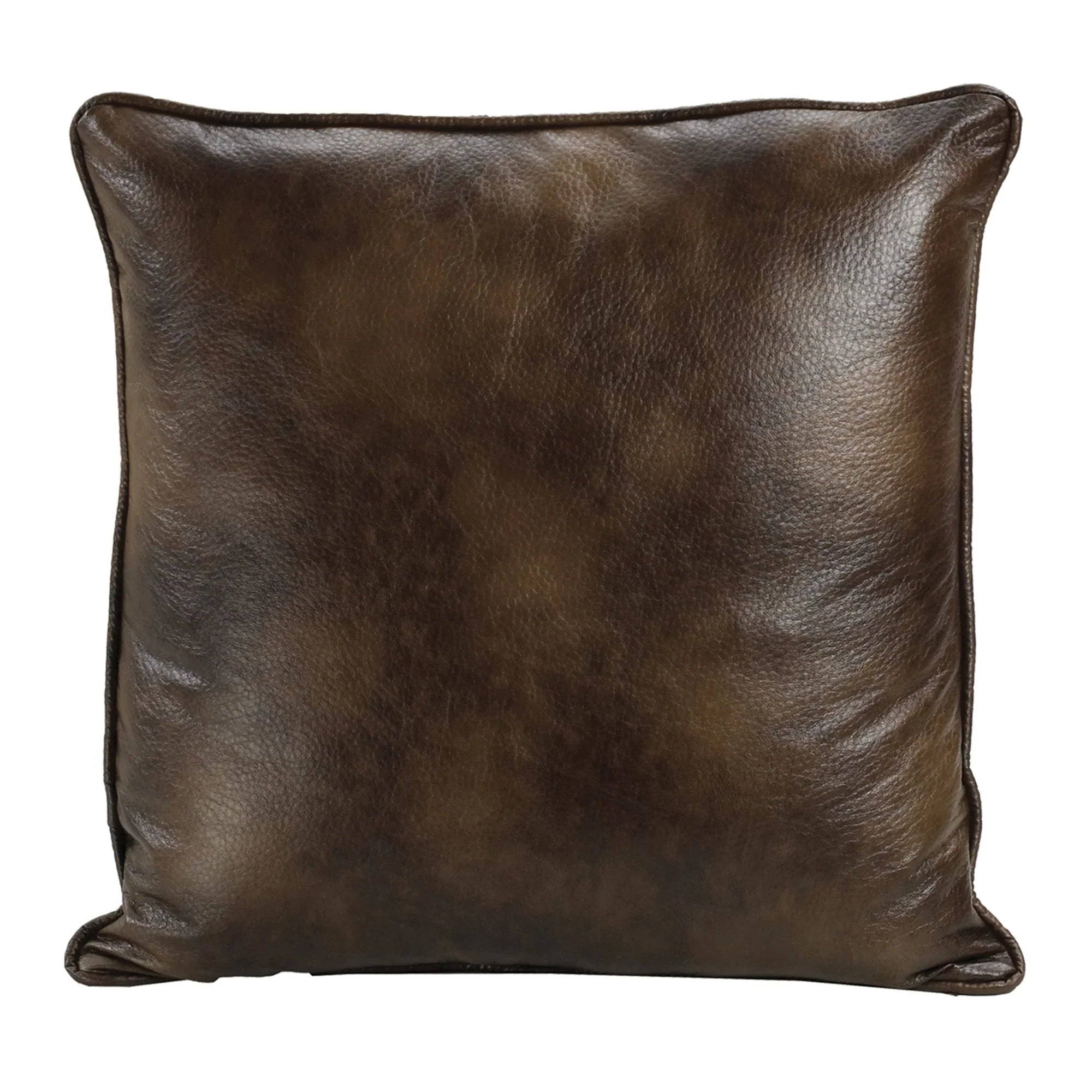 Western Faux Leather Euro Sham - Ozark Cabin Décor, LLC