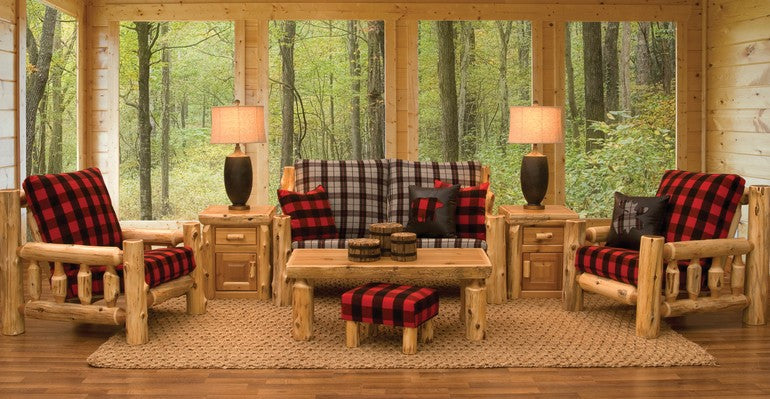Cedar Log Living Room Furniture