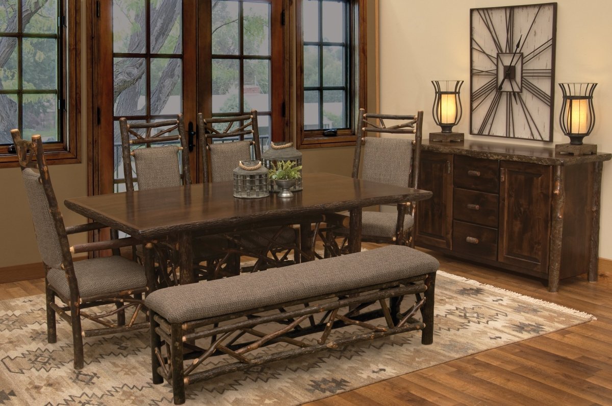 Hickory Log Dining Room Furniture - Ozark Cabin Décor, LLC