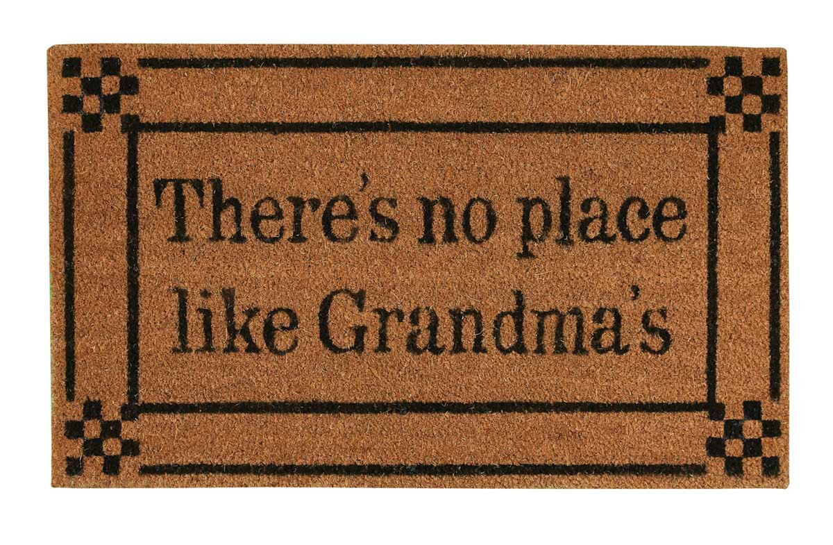 No Place Like Grandma's Door Mat
