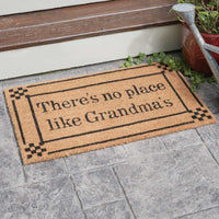 No Place Like Grandma's Door Mat - Ozark Cabin Décor, LLC