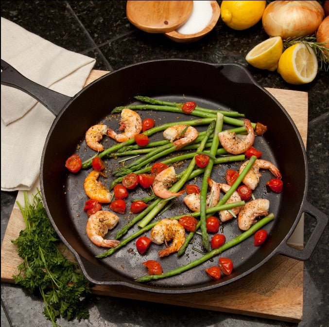 10 - in, 12 - in, and 14 - in Cast Iron Skillet Set - Ozark Cabin Décor, LLC