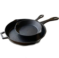 10 - in and 14 - in Cast Iron Skillet Set - Ozark Cabin Décor, LLC