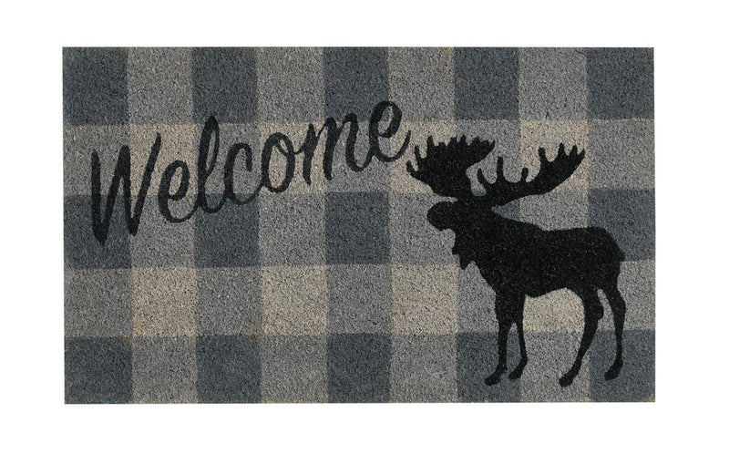 Welcome Moose Coir Door Mat