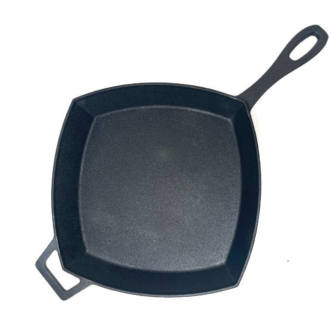 12 - in Square Cast Iron Skillet - Ozark Cabin Décor, LLC