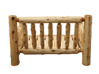 Cedar Log Loveseat w/Upgrade Fabric - Ozark Cabin Décor, LLC