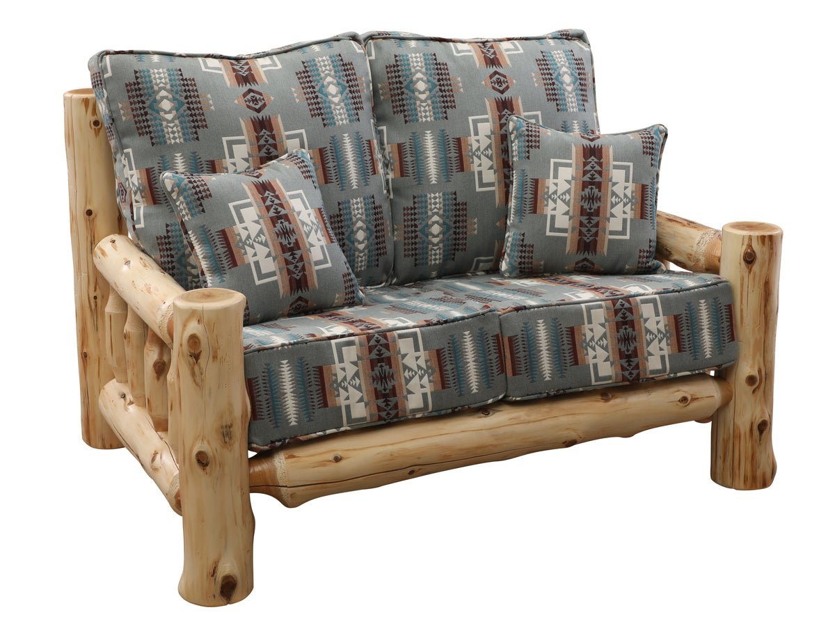 Cedar Log Loveseat