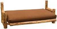 Cedar Log Futon w/Mattress - Ozark Cabin Décor, LLC