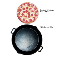 16 - in Cast Iron Double Handled Skillet - Ozark Cabin Décor, LLC