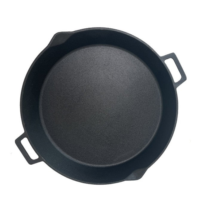 16 - in Cast Iron Double Handled Skillet - Ozark Cabin Décor, LLC