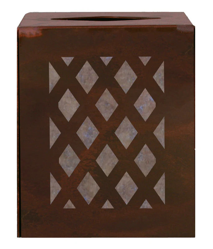 Lattice Square Tissue Box Cover