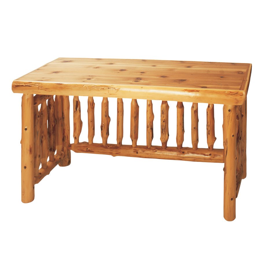Cedar Log Spindle Writing Desk - Ozark Cabin Décor, LLC
