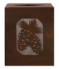 Pine Cone Square Tissue Box Cover