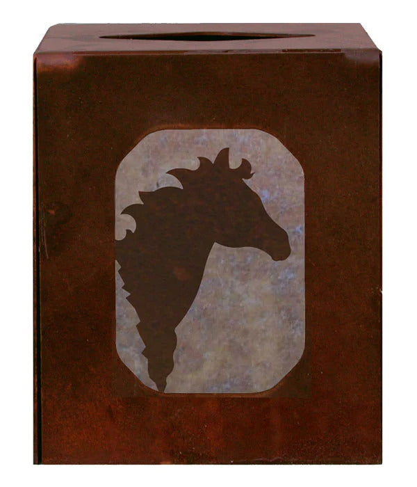 Horse Square Tissue Box Cover
