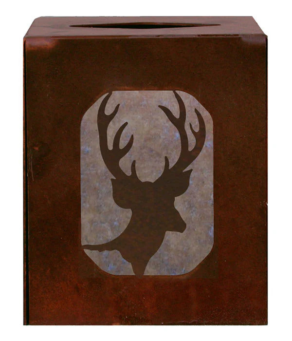 Deer Square Tissue Box Cover