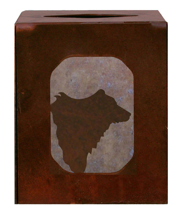 Bear Square Tissue Holder