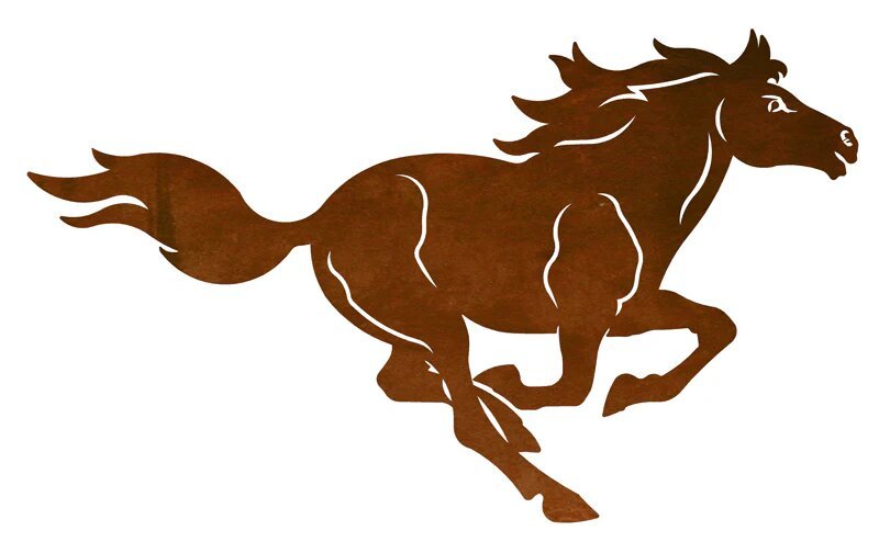 Running Horse #1 Wall Art - 20" - Ozark Cabin Décor, LLC