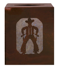 Cowboy Square Tissue Holder