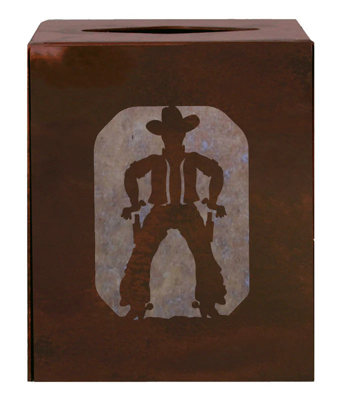 Cowboy Square Tissue Holder