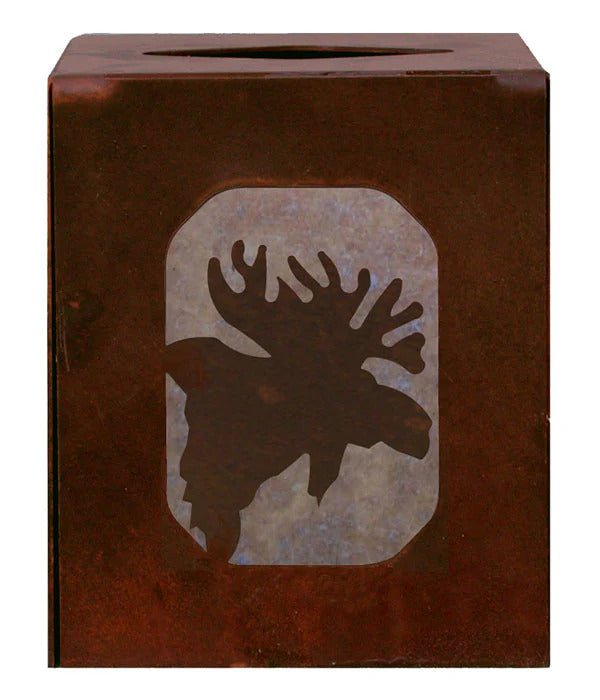 Moose Square Tissue Box Cover
